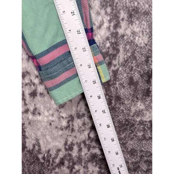 New Polo Ralph Lauren Shirt Small Mens Green Plaid Flannel Work Utility - Picture 5 of 8